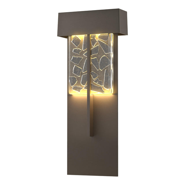Hubbardton Forge 2020 Coastal Dark Smoke Clear Glass with Shards (YP) Shard XL Outdoor Sconce