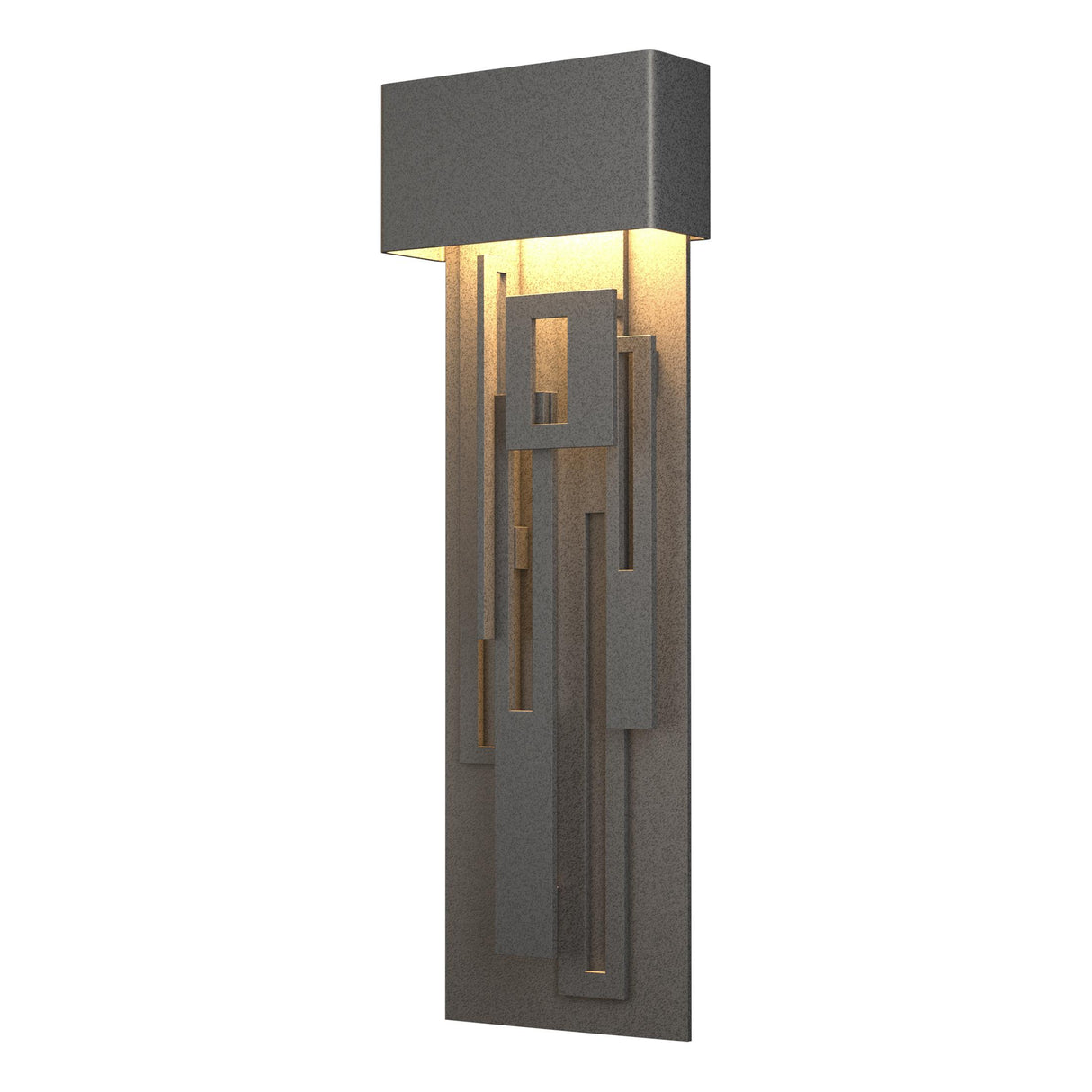 Hubbardton Forge 2016 Coastal Natural Iron Collage Large Dark Sky Friendly LED Outdoor Sconce