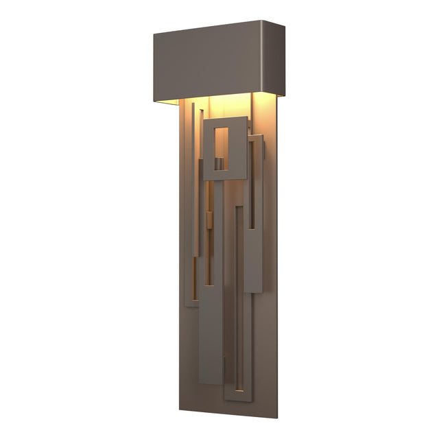 Hubbardton Forge 2016 Coastal Dark Smoke Collage Large Dark Sky Friendly LED Outdoor Sconce
