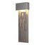 Hubbardton Forge 2016 Coastal Burnished Steel Collage Large Dark Sky Friendly LED Outdoor Sconce