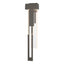 Hubbardton Forge 2018 Coastal Dark Smoke Seeded Clear Glass (II) Left Rainfall Large LED Outdoor Sconce