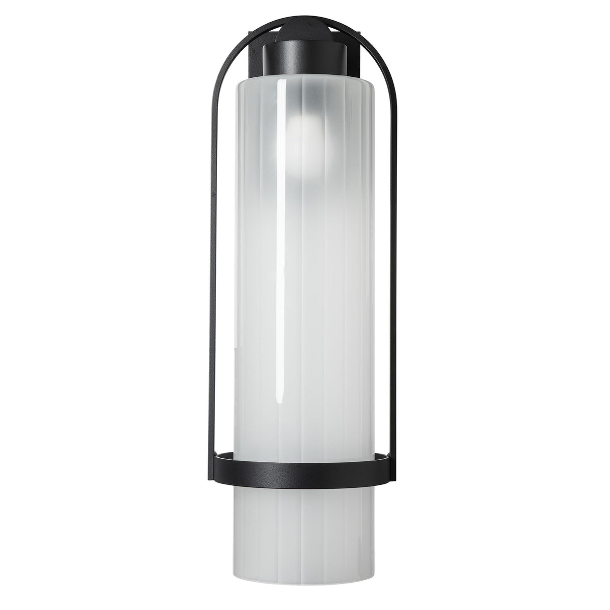 Hubbardton Forge 2023 Coastal Black Frosted Glass (FD) Alcove Large Outdoor Sconce