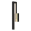 Hubbardton Forge 2018 Coastal Black Seeded Clear Glass (II) Edge Medium LED Outdoor Sconce
