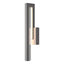 Hubbardton Forge 2018 Coastal Burnished Steel Seeded Clear Glass (II) Edge Medium LED Outdoor Sconce