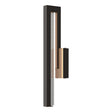 Hubbardton Forge 2018 Coastal Oil Rubbed Bronze Seeded Clear Glass (II) Edge Medium LED Outdoor Sconce