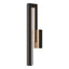 Hubbardton Forge 2018 Coastal Oil Rubbed Bronze Seeded Clear Glass (II) Edge Medium LED Outdoor Sconce