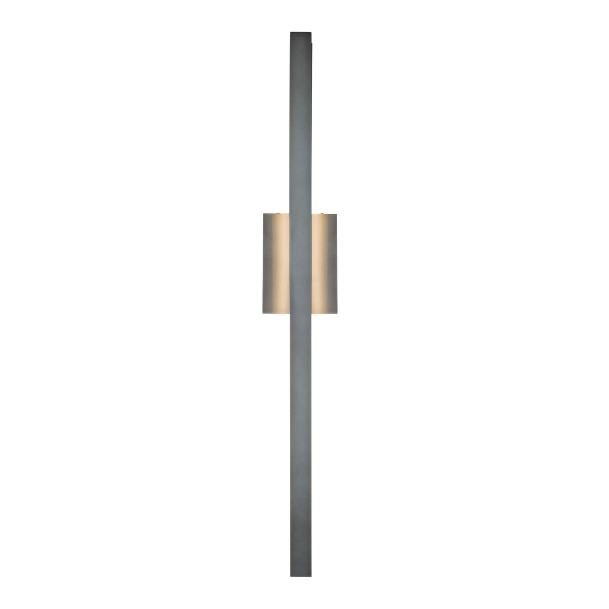 Hubbardton Forge 2018 Coastal Dark Smoke Seeded Clear Glass (II) Edge Large LED Outdoor Sconce