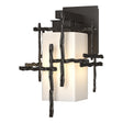 Hubbardton Forge 2023 Coastal Oil Rubbed Bronze Opal Glass (GG) Tura Small Outdoor Sconce