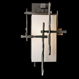 Hubbardton Forge 2023 Coastal Burnished Steel Opal Glass (GG) Tura Medium Outdoor Sconce
