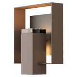 Hubbardton Forge 2018 Coastal Bronze Coastal Black Clear Glass (ZM) Shadow Box Outdoor Sconce