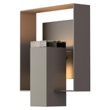 Hubbardton Forge 2018 Coastal Dark Smoke Coastal Black Clear Glass (ZM) Shadow Box Outdoor Sconce
