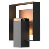 Hubbardton Forge 2018 Coastal Black Coastal Bronze Clear Glass (ZM) Shadow Box Outdoor Sconce