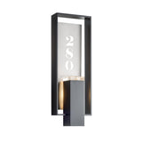 Hubbardton Forge 2018 Coastal Black Coastal Burnished Steel Clear Glass (ZM) Shadow Box Large Outdoor Sconce