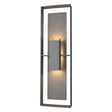 Hubbardton Forge 2020 Coastal Natural Iron Coastal Natural Iron Clear Glass (ZM) Shadow Box Tall Outdoor Sconce