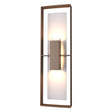 Hubbardton Forge 2020 Coastal Bronze Coastal Burnished Steel Clear Glass (ZM) Shadow Box Tall Outdoor Sconce
