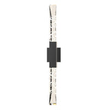 Hubbardton Forge 2019 Coastal Black Clear Glass (ZM) Refraction Large Outdoor Sconce