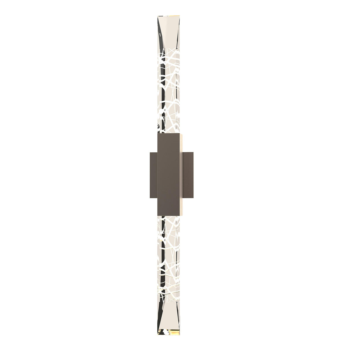 Hubbardton Forge 2019 Coastal Dark Smoke Clear Glass (ZM) Refraction Large Outdoor Sconce