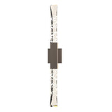 Hubbardton Forge 2019 Coastal Dark Smoke Clear Glass (ZM) Refraction Large Outdoor Sconce