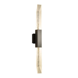 Hubbardton Forge 2019 Coastal Dark Smoke Clear Glass (ZM) Refraction Large Outdoor Sconce
