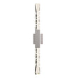 Hubbardton Forge 2019 Coastal Burnished Steel Clear Glass (ZM) Refraction Large Outdoor Sconce