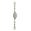 Hubbardton Forge 2019 Coastal Burnished Steel Clear Glass (ZM) Refraction Large Outdoor Sconce
