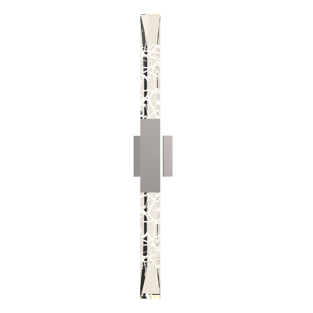 Hubbardton Forge 2019 Coastal Burnished Steel Clear Glass (ZM) Refraction Large Outdoor Sconce
