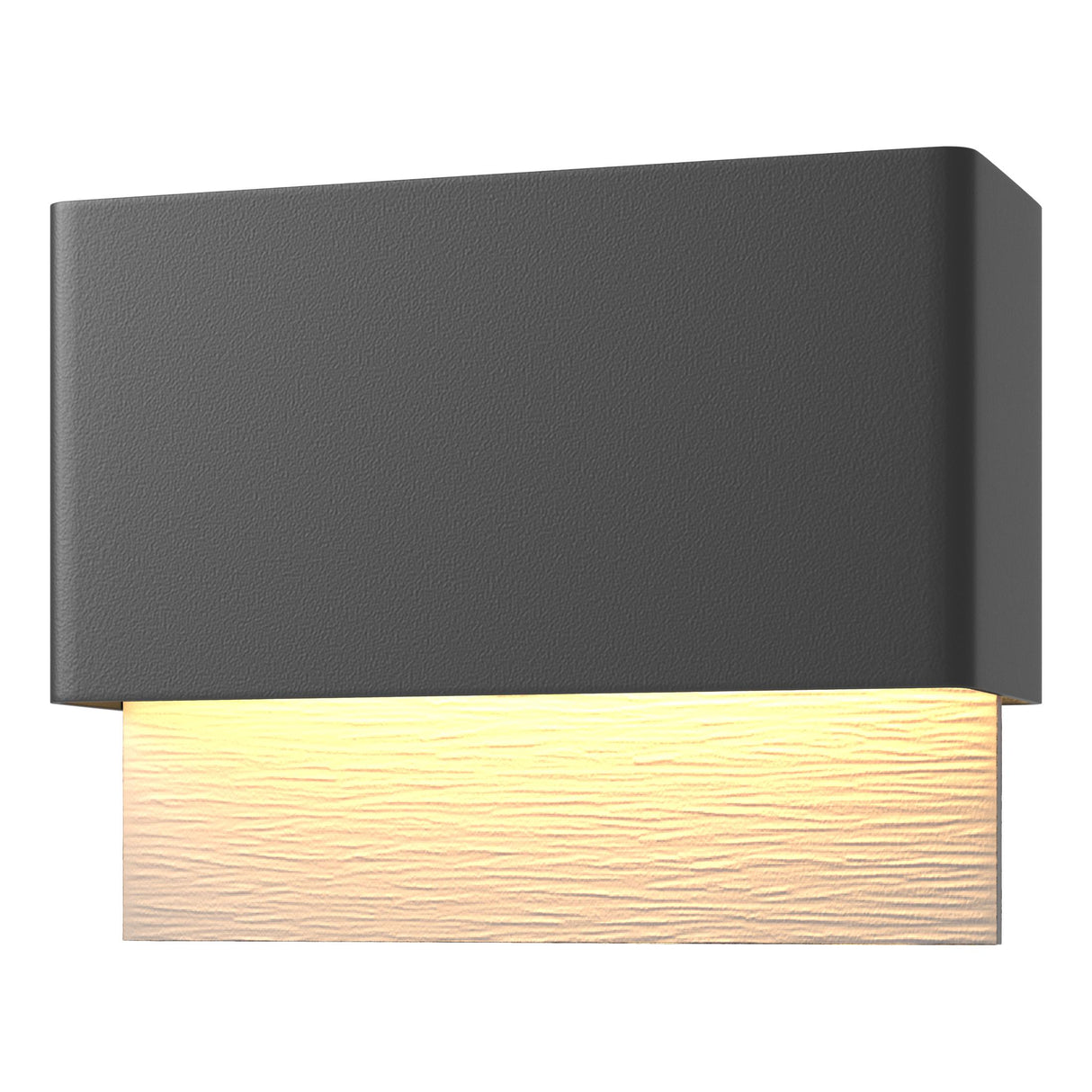 Hubbardton Forge 2019 Coastal Black Coastal Burnished Steel Stratum Dark Sky Friendly LED Outdoor Sconce
