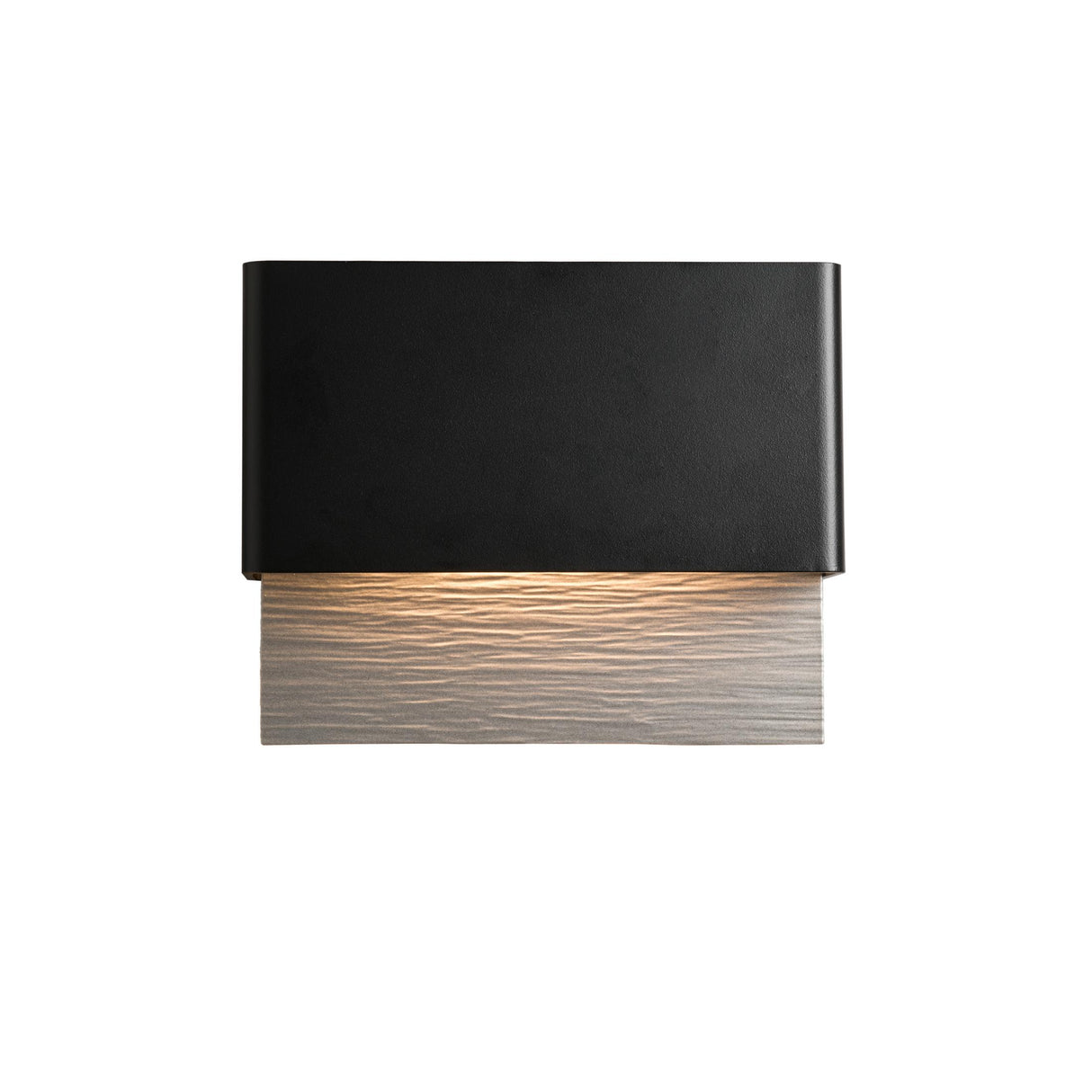 Hubbardton Forge 2019 Coastal Black Coastal Burnished Steel Stratum Dark Sky Friendly LED Outdoor Sconce