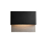 Hubbardton Forge 2019 Coastal Black Coastal Burnished Steel Stratum Dark Sky Friendly LED Outdoor Sconce