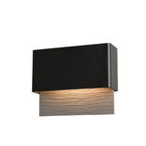 Hubbardton Forge 2019 Coastal Black Coastal Burnished Steel Stratum Dark Sky Friendly LED Outdoor Sconce