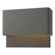 Hubbardton Forge 2019 Coastal Natural Iron Coastal Black Stratum Dark Sky Friendly LED Outdoor Sconce