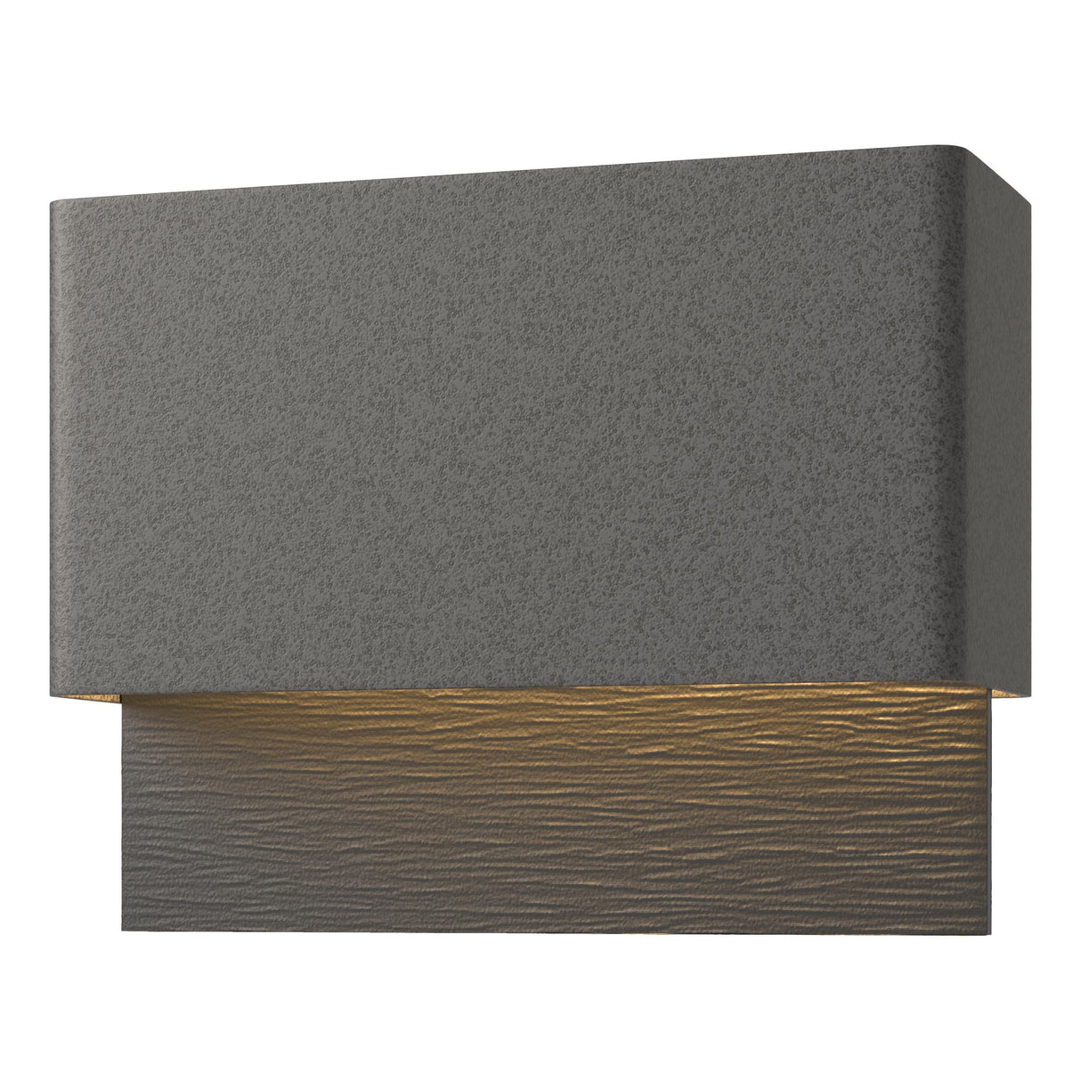 Hubbardton Forge 2019 Coastal Natural Iron Coastal Black Stratum Dark Sky Friendly LED Outdoor Sconce