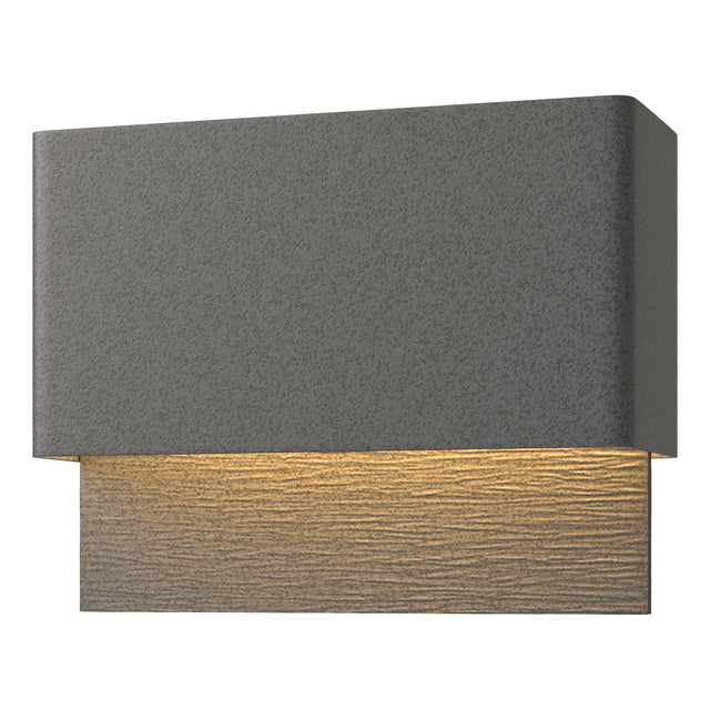 Hubbardton Forge 2019 Coastal Natural Iron Coastal Natural Iron Stratum Dark Sky Friendly LED Outdoor Sconce