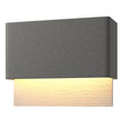 Hubbardton Forge 2019 Coastal Natural Iron Coastal Burnished Steel Stratum Dark Sky Friendly LED Outdoor Sconce
