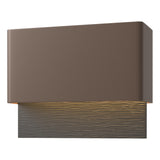 Hubbardton Forge 2019 Coastal Bronze Coastal Black Stratum Dark Sky Friendly LED Outdoor Sconce