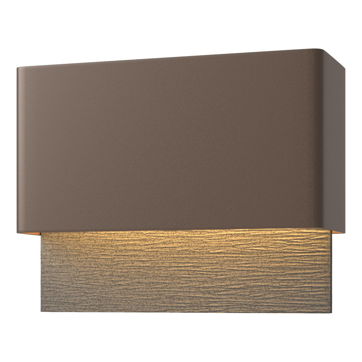 Hubbardton Forge 2019 Coastal Bronze Coastal Natural Iron Stratum Dark Sky Friendly LED Outdoor Sconce