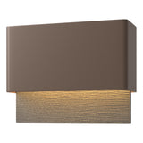 Hubbardton Forge 2019 Coastal Bronze Coastal Natural Iron Stratum Dark Sky Friendly LED Outdoor Sconce