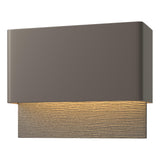 Hubbardton Forge 2019 Coastal Dark Smoke Coastal Natural Iron Stratum Dark Sky Friendly LED Outdoor Sconce