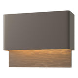Hubbardton Forge 2019 Coastal Dark Smoke Coastal Dark Smoke Stratum Dark Sky Friendly LED Outdoor Sconce