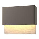 Hubbardton Forge 2019 Coastal Dark Smoke Coastal Burnished Steel Stratum Dark Sky Friendly LED Outdoor Sconce