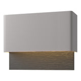 Hubbardton Forge 2019 Coastal Burnished Steel Coastal Black Stratum Dark Sky Friendly LED Outdoor Sconce