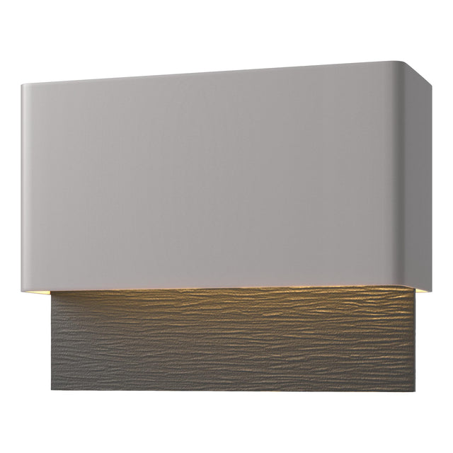 Hubbardton Forge 2019 Coastal Burnished Steel Coastal Black Stratum Dark Sky Friendly LED Outdoor Sconce