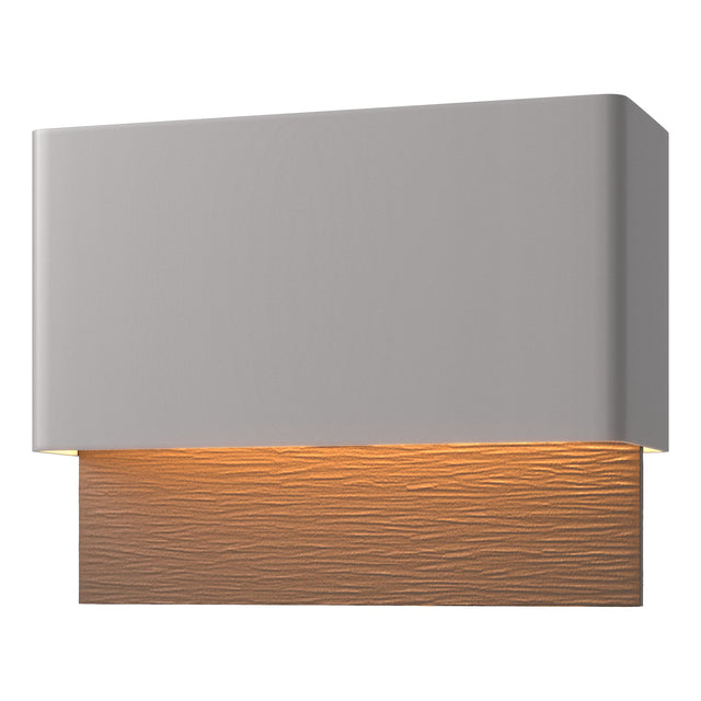 Hubbardton Forge 2019 Coastal Burnished Steel Coastal Bronze Stratum Dark Sky Friendly LED Outdoor Sconce