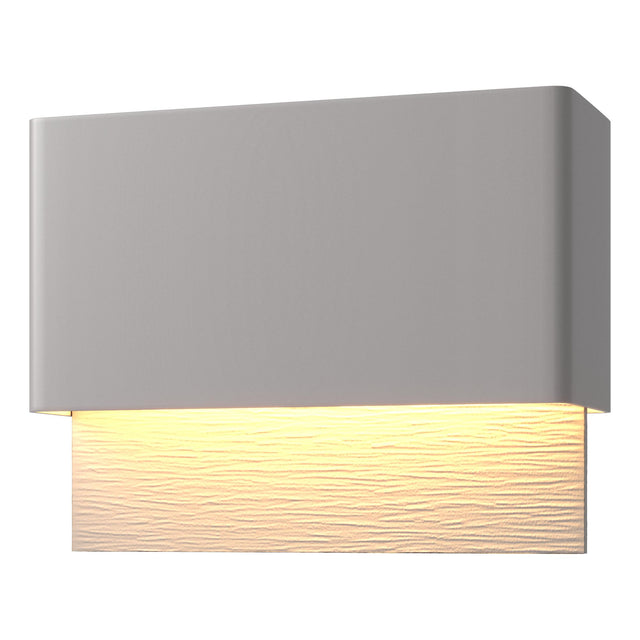Hubbardton Forge 2019 Coastal Burnished Steel Coastal Burnished Steel Stratum Dark Sky Friendly LED Outdoor Sconce