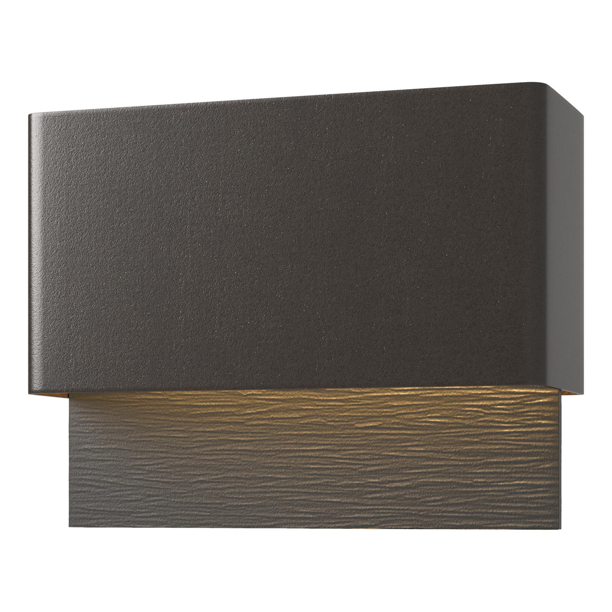 Hubbardton Forge 2019 Coastal Oil Rubbed Bronze Coastal Black Stratum Dark Sky Friendly LED Outdoor Sconce