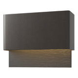 Hubbardton Forge 2019 Coastal Oil Rubbed Bronze Coastal Black Stratum Dark Sky Friendly LED Outdoor Sconce