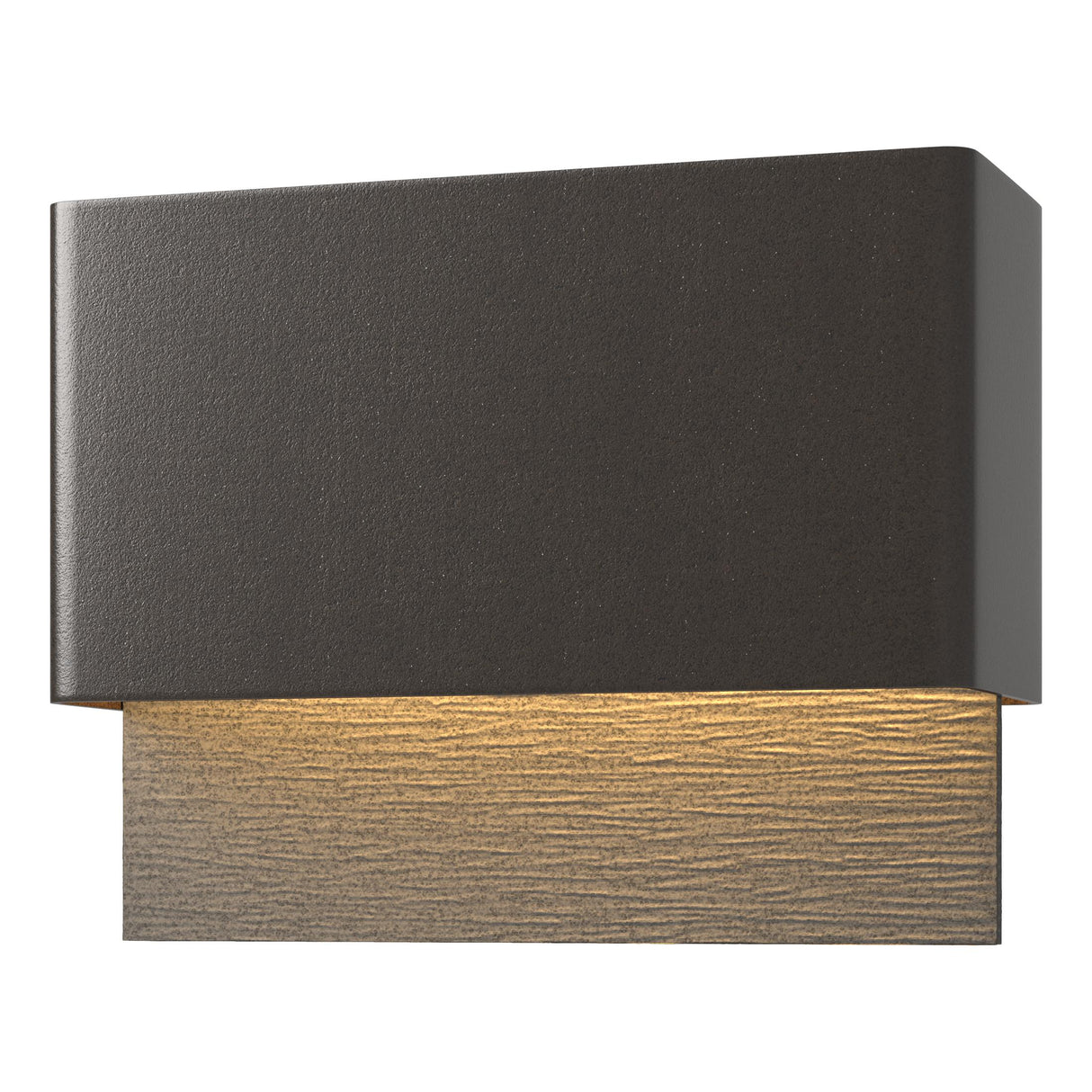 Hubbardton Forge 2019 Coastal Oil Rubbed Bronze Coastal Natural Iron Stratum Dark Sky Friendly LED Outdoor Sconce