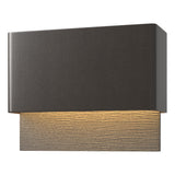 Hubbardton Forge 2019 Coastal Oil Rubbed Bronze Coastal Natural Iron Stratum Dark Sky Friendly LED Outdoor Sconce