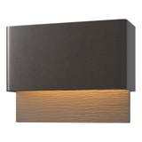 Hubbardton Forge 2019 Coastal Oil Rubbed Bronze Coastal Dark Smoke Stratum Dark Sky Friendly LED Outdoor Sconce