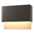 Hubbardton Forge 2019 Coastal Oil Rubbed Bronze Coastal Burnished Steel Stratum Dark Sky Friendly LED Outdoor Sconce